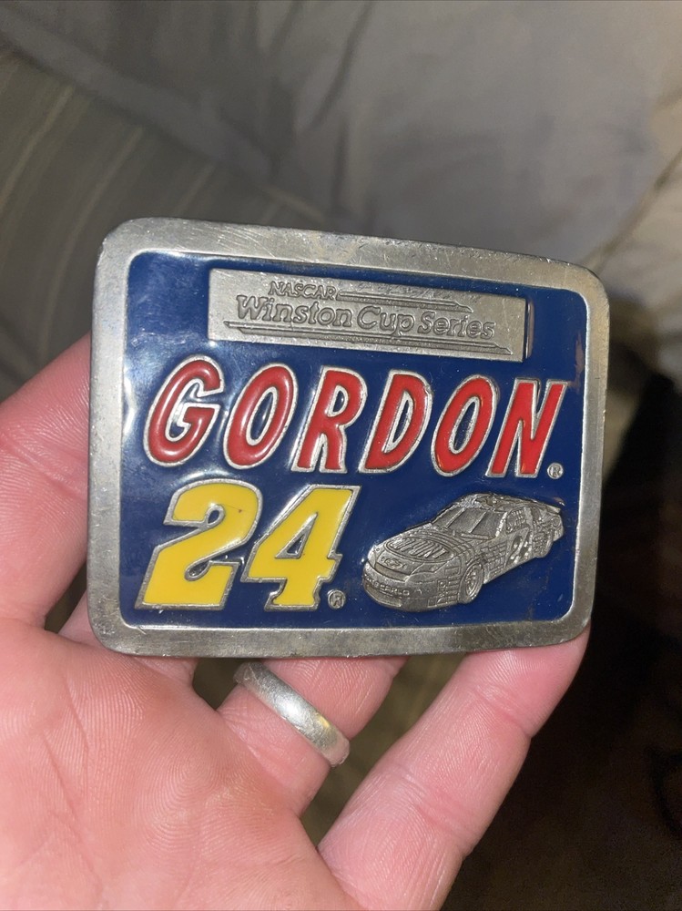 NASCAR Winston Cup Series Jeff Gordon 24 American Legends Foundry belt buckle