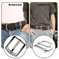 3pcs Belt Buckles Men&rsquo;s Metal Classic Belt Buckle 3.8cm 3840m…