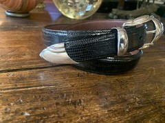 Old Pawn James Reid Style Sterling Silver Belt Buckle Nu 🦎28-31-1”