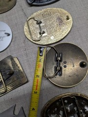 vintage LOT OF 20 belt buckles WESTERN brass metal cowboy 1970s 1980&rsquo;s 1990&rsquo;s