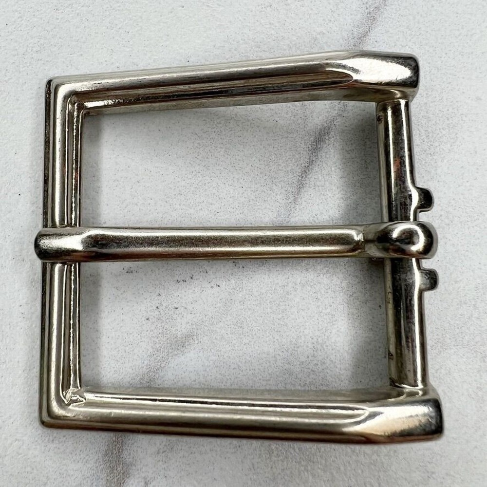 Silver Tone Simple Basic Belt Buckle
