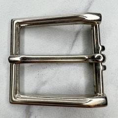 Silver Tone Simple Basic Belt Buckle