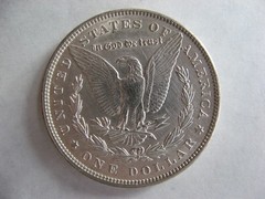 REDUCED $$$, 1900 Morgan Silver Dollar Belt Buckle Black, Gold, Silver Color