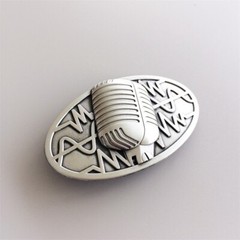 Antique Brushed Silver Microphone Music Oval Belt Buckle also Stock in the US