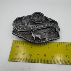 Vintage 1986 Siskiyou New Hampshire State Seal Belt Buckle S-55 Made in USA