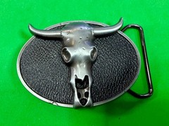 Southwestern Longhorn Skull WaistLand 2006 Belt Buckle by Silver Moon Creations