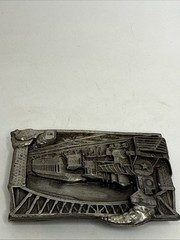Choo -Choo! Western Train Buckle Cowboy Big Belt Buckle