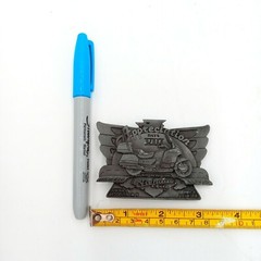 Motorcycle Rally Belt Buckle Illinois Niehaus Cycles Appreciation Days Vintage