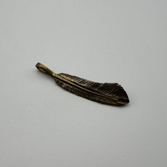 Brass Feather Charm,Necklace DIY Pendants,Keychain Charm lot