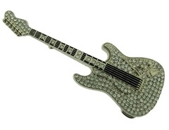 Vintage Guitar Belt Buckle Player Banjo Guitarist Musician Metal Music Men Women
