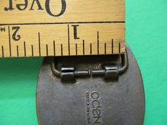 Vintage Oden Football Player Metal Belt Buckle Made In USA