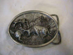 1983 Elk Belt Buckle-Siskiyou Buckle Co. Williams, Oregon