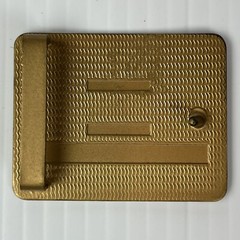Vintage Bowling League Belt Buckle ABC Award Brass RARE Most Improved Average