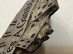 LIFES A GAMBLE BELT BUCKLE ACES & SEVENS MOBTOWN PEWTER US MADE NEW