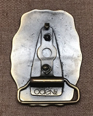 Vintage Oden Inc CHUCK Name Plate Belt Buckle with Original Box