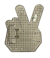 Peace Sign LGBTQ Belt Buckle Metal & Epoxy 4.75”x 3.75”Fits Up To 1.75” Belt 12