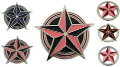 Star Belt Buckle Red Hot Pink Cowboy girly cowgirl western skull rodeo men women