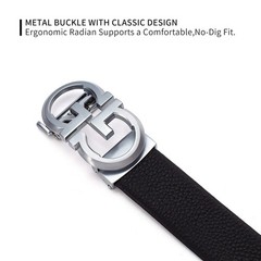 ARIMIA Fashion Diamond Men Adjustable from 26&Prime; to 46&Prime; Waist, Silver Black G1