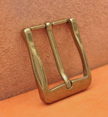 40mm Cool Retro Antique Brass Casual Men Single Pin Prong Leather Belt Buckle