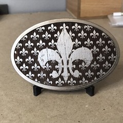 FLEUR DE LIS BELT BUCKLE BUCKLE DOWN BUCKLE ~B69~