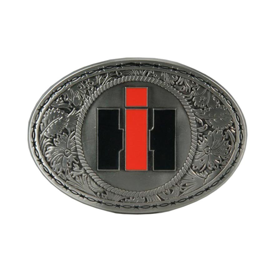 Metal IH Logo Oval Western Buckle by Spec Cast ZJD603