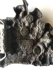 Vintage 1981 Bergamot Brass Works Country Western Band 3d Belt Buckle T-96 USA