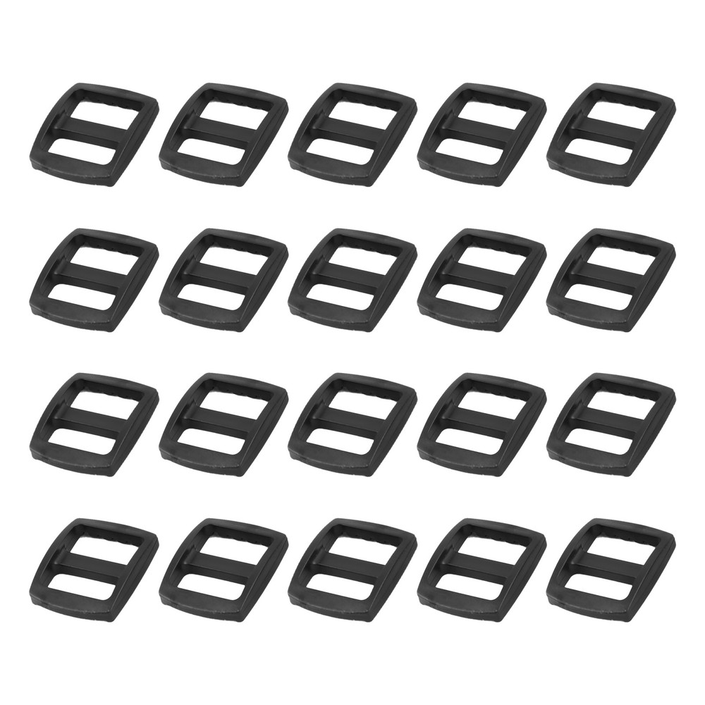 Bag Belt Glide Buckle (1.5cm/0.6&Prime;) 30Pcs, Plastic Adjustable Buckle Fasteners