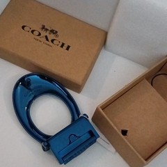 Coach Blue Metal Belt Buckle New