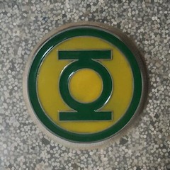 Pewter Belt Buckle Cartoon Superhero Green Lantern