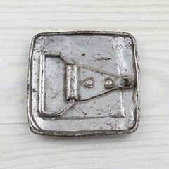 Dents Destroyed Belt Buckle Silver Hippie Interchangeable Buckle GS5380