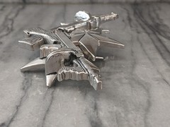 Star & Guns Firearms Tommy Gun Sub Machines Silver Chrome Belt Buckle Hot Topic?