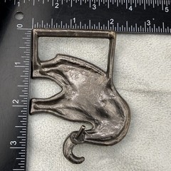 Vintage Brass Elephant Belt Buckle Safari