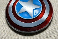Captain America Shield Avengers Superhero Metal and Enamel Belt Buckle