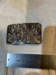 Vintage Modern Modernist Abstract Belt Buckle Brutalist