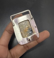 Tiger Dendrite Opal Gemstone 925 Sterling Silver Handmade Belt Buckles Gift For