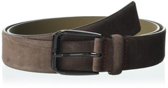 HUGO Coated Leather Bold Buckle Belt, peanut brown, 30 30, Peanut Brown