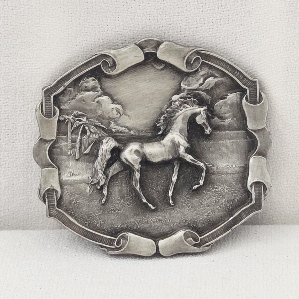 Belt Buckle – Bergamot Brass Works 1976 Horse