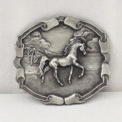 Belt Buckle – Bergamot Brass Works 1976 Horse