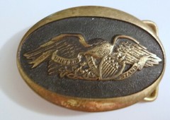 Vtg 1975 Registered Collection AI 397 Heritage Mint American Eagle Belt Buckle