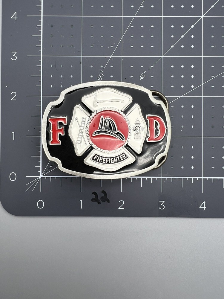 Fire Fighter Maltese Cross Belt Buckle (22)