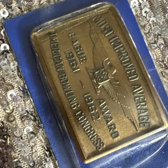 1961 – 1962 AMERICAN BOWLING CONGRESS LEAGUE AWARD BELT BUCKLE – NEVER OPENED