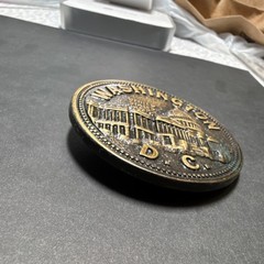 Canada Century Bronze Metal Belt Buckle Washington D.C. United States Capitol