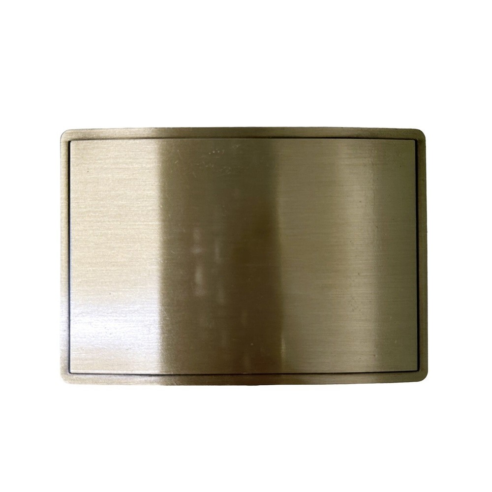 Antique Bronze Plated Rectangle Blank Belt Buckle For Engraving