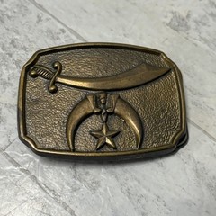Vintage Masonic Shriner Belt Buckle
