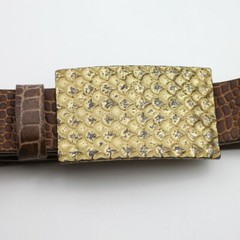 Belt Buckle Scales Belt Buckle Buckle for Interchangeable Belts Antique Brass