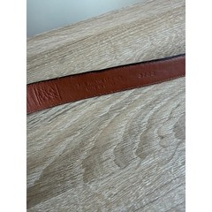Jos. A. Bank Mens Cognac Brown Fine Italian Leather Dress Belt Gold Buckle 42