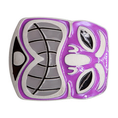 Men Women Silver Metal Belt Buckle Tiki Mask Statue Animation Travel Vacation