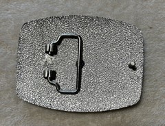 CLASSIC BELT BUCKLE DETAILED CROSS CRUSADES RELIGIOUS SYMBOL SILVER TONE