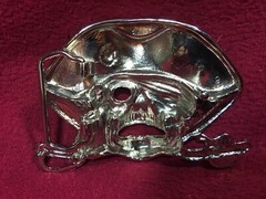Crystal Rhinestone Purple Pirate Belt Buckle
