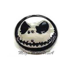 Halloween Nightmare Before Christmas Skellington Jack Head Enamel Belt Buckle